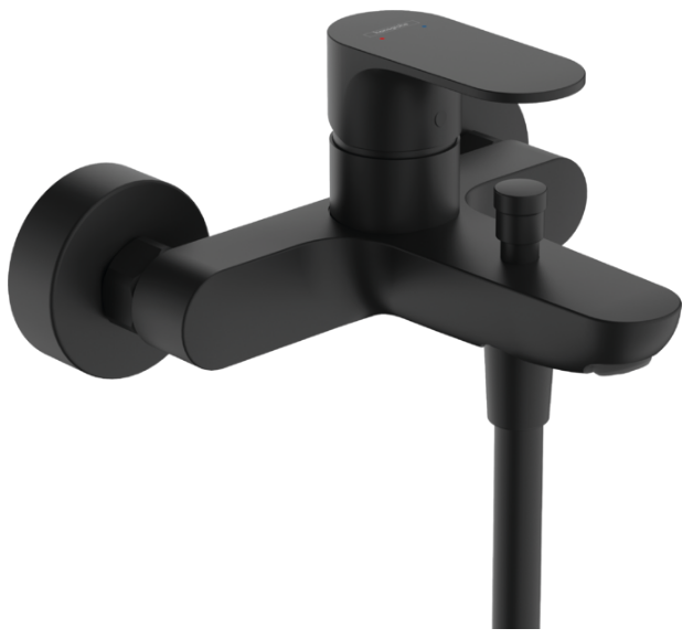 HANSGROHE Rebris S Single Lever Exposed Bath & Shower Mixer Black ...