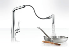 Load image into Gallery viewer, HANSGROHE METRIS Single Lever Kitchen Mixer 320 2jet w/ Pull-out Spray 
