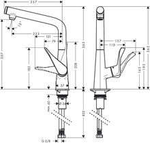 Load image into Gallery viewer, HANSGROHE METRIS SELECT Single Lever Kitchen Mixer 320 1jet 
