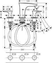 Load image into Gallery viewer, HANSGROHE Pura Vida 3-hole 2-handle basin mixer  
