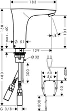 Load image into Gallery viewer, HANSGROHE Pura Vida Electronic Basin Mixer with Temperature Pre-adjustment 
