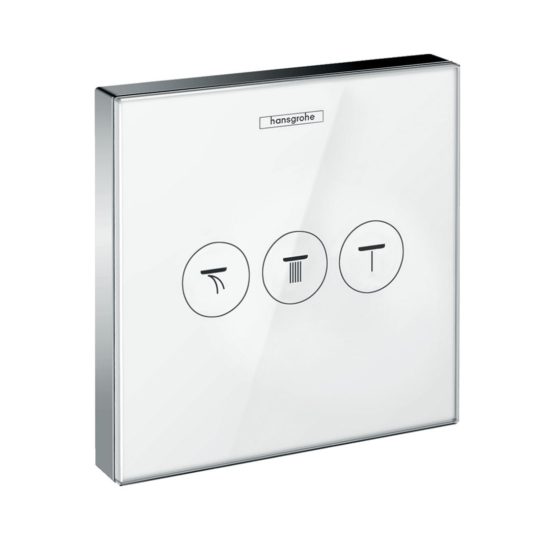 HANSGROHE ShowerSelect Glass Valve for Concealed Installation for 3 Functions