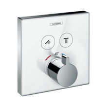 Load image into Gallery viewer, HANSGROHE ShowerSelect Glass Thermostat for concealed for 2 functions
