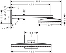 Load image into Gallery viewer, HANSGROHE Rainmaker Select Overhead Shower 460 1jet EcoSmart
