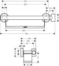 Load image into Gallery viewer, HANSGROHE UNICA Grab Handle with Shelf and shower holder
