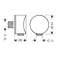 Load image into Gallery viewer, HANSGROHE FixFit Wall Outlet S
