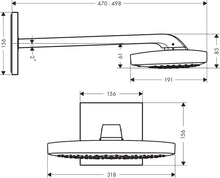 Load image into Gallery viewer, HANSGROHE Raindance Select E Overhead Shower 360 3jet
