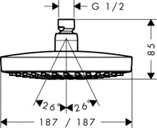 Load image into Gallery viewer, HANSGROHE Croma Select E Overhead Shower 180 2jet
