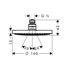 Load image into Gallery viewer, HANSGROHE Croma Overhead Shower 160 1jet 
