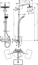 Load image into Gallery viewer, HANSGROHE Croma E280 1jet with thermostat
