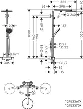 Load image into Gallery viewer, HANSGROHE Raindance Select S Showerpipe 240 
