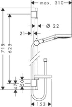 Load image into Gallery viewer, HANSGROHE Raindance Select S Shower set 120 3jet PowderRain
