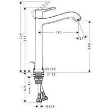 Load image into Gallery viewer, HANSGROHE METRIS CLASSIC Single lever basin mixer 250 for washbowls 
