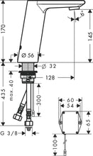 Load image into Gallery viewer, HANSGROHE Metris S Electronic Basin Mixer with Temperature Pre-adjustment 
