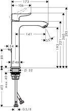 Load image into Gallery viewer, HANSGROHE METRIS Single lever basin mixer 200 with pop-up waste set 
