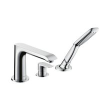 Load image into Gallery viewer, HANSGROHE METRIS 3-hole rim mounted single lever bath mixer 
