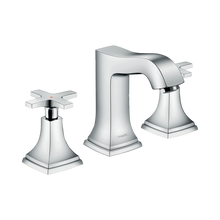 Load image into Gallery viewer, HANSGROHE METROPOL CLASSIC 3-hole basin mixer 110 with cross handles and pop-up waste set 
