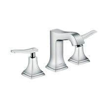 Load image into Gallery viewer, HANSGROHE METROPOL CLASSIC 3-hole basin mixer 110 with lever handles and pop-up waste set 
