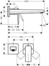 Load image into Gallery viewer, HANSGROHE METROPOL Single Lever Basin Mixer Wall-mounted with Lever Handle
