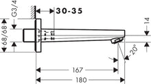 Load image into Gallery viewer, HANSGROHE METROPOL bath spout
