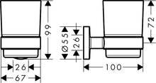 Load image into Gallery viewer, HANSGROHE Logis Universal Toothbrush Holder 
