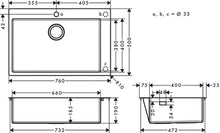 Load image into Gallery viewer, HANSGROHE Built-in Sink 660
