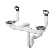 Load image into Gallery viewer, HANSGROHE MANUAL waste and overflow set for sink 370/370 
