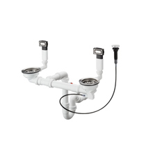 Load image into Gallery viewer, HANSGROHE AUTOMATIC waste and overflow set for sink 370/370 
