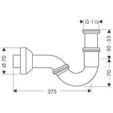 Load image into Gallery viewer, HANSGROHE Bidet P-trap 
