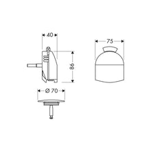 Load image into Gallery viewer, HANSGROHE Exafill Finish Set Bath Filler, Waste and Overflow Set 
