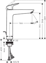 Load image into Gallery viewer, HANSGROHE Logis Single Lever Basin Mixer 190 
