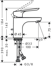 Load image into Gallery viewer, HANSGROHE LOGIS E Single Lever Basin Mixer 70 
