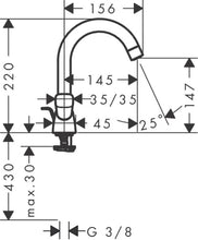 Load image into Gallery viewer, HANSGROHE Logis 2-Handle Basin Mixer 150
