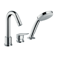 Load image into Gallery viewer, HANSGROHE LOGIS 3-Hole Rim Mounted Bath Mixer 
