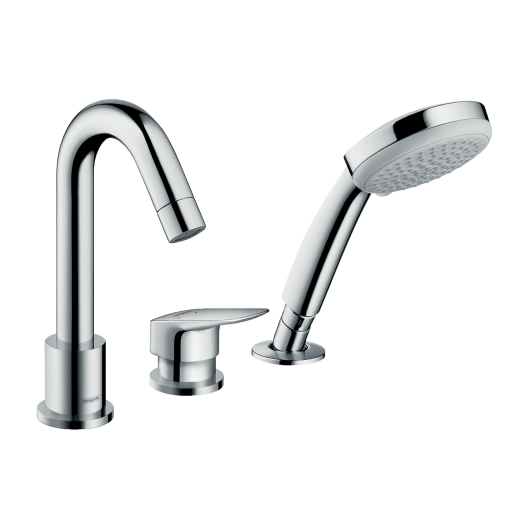 HANSGROHE LOGIS 3-Hole Rim Mounted Bath Mixer 