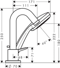 Load image into Gallery viewer, HANSGROHE LOGIS 3-Hole Rim Mounted Bath Mixer 
