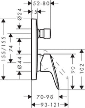 Load image into Gallery viewer, HANSGROHE LOGIS Single Lever Bath Mixer for Concealed Installation 
