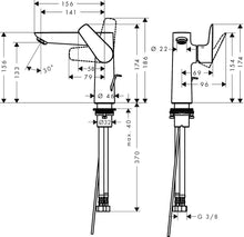 Load image into Gallery viewer, HANSGROHE TALIS E Single Lever Basin Mixer 150 w/ Pop-up Waste
