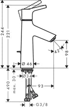 Load image into Gallery viewer, HANSGROHE TALIS S single lever basin mixer 100
