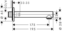 Load image into Gallery viewer, HANSGROHE TALIS S Bath Spout
