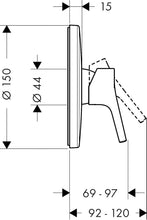 Load image into Gallery viewer, HANSGROHE TALIS S single lever shower mixer for concealed installation
