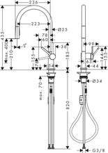 Load image into Gallery viewer, HANSGROHE Talis M54 sink mixer 210 pullout spray
