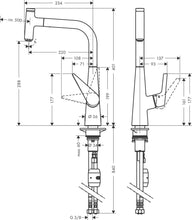 Load image into Gallery viewer, HANSGROHE TALIS SELECT Single Lever Kitchen Mixer 300 1jet w/ Pull-out Spout 
